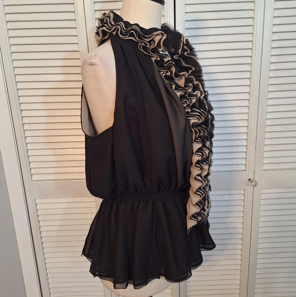 Robert Rodriguez Neiman Marcus ruffle blouse small *C - Picture 4 of 6